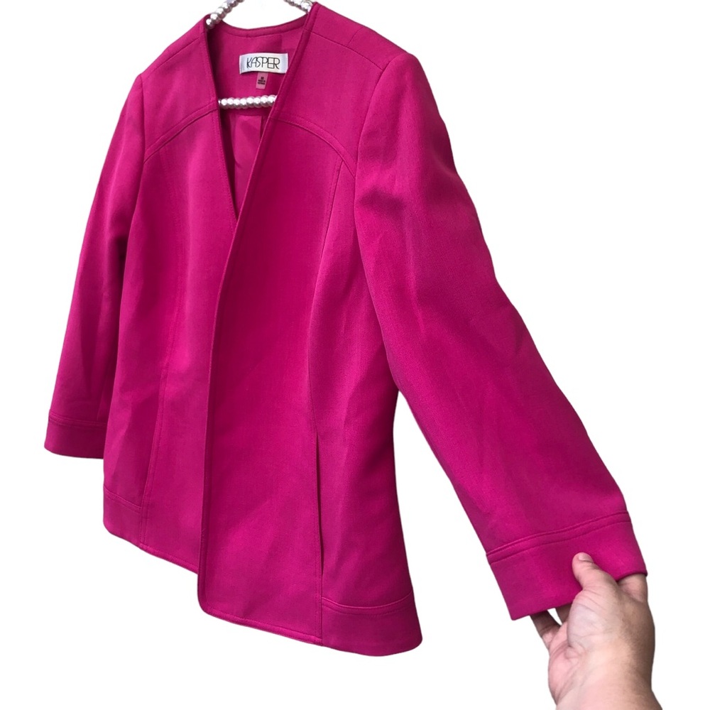 Kasper Hot Pink Office Blazer size Medium - Picture 7 of 9
